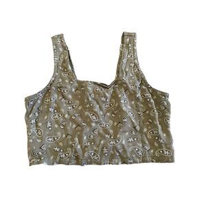 Thread & Supply Pasley Cropped Tank Top Coastal Beach Summer Lounge